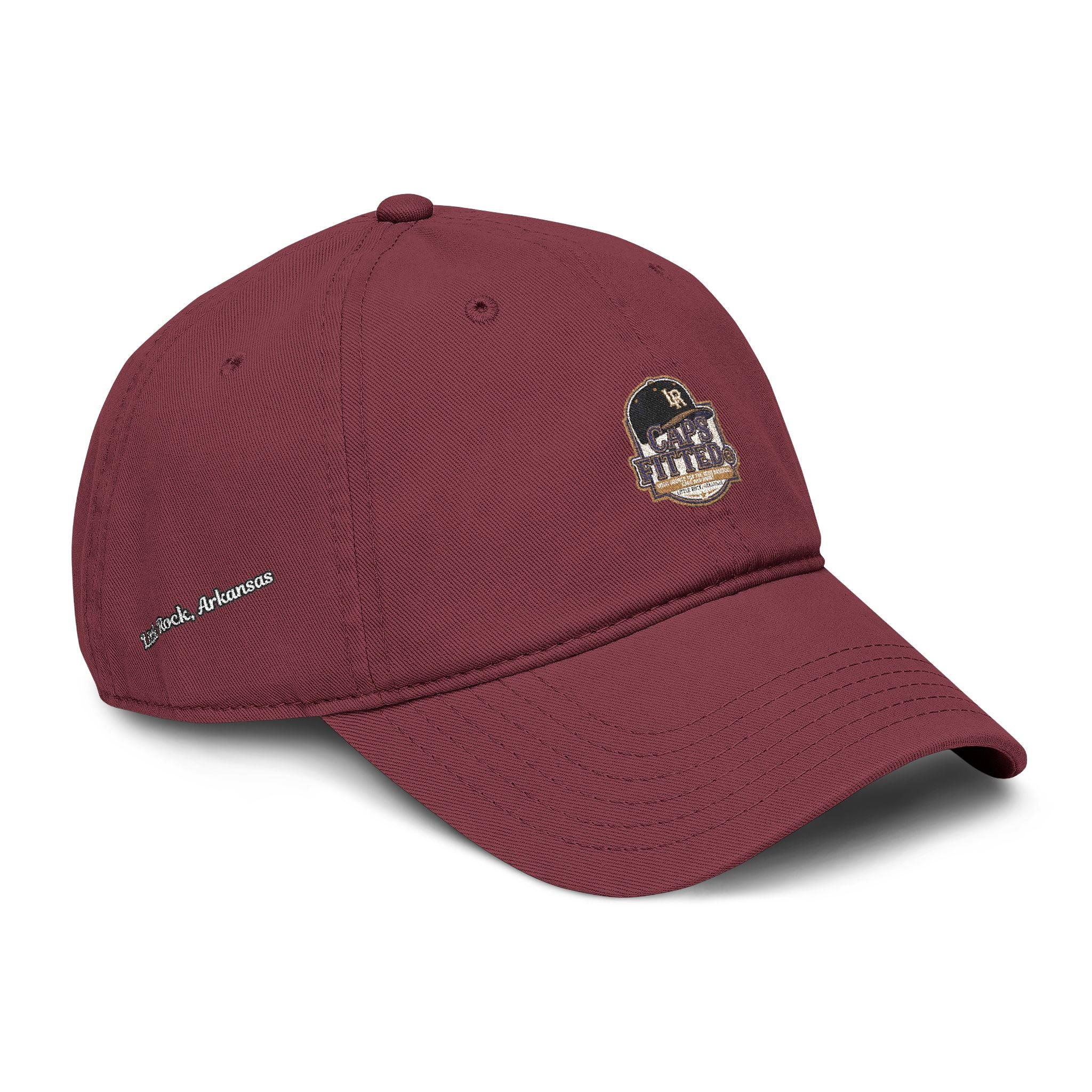 Washed Baseball Cap with Retro Embroidered Logo