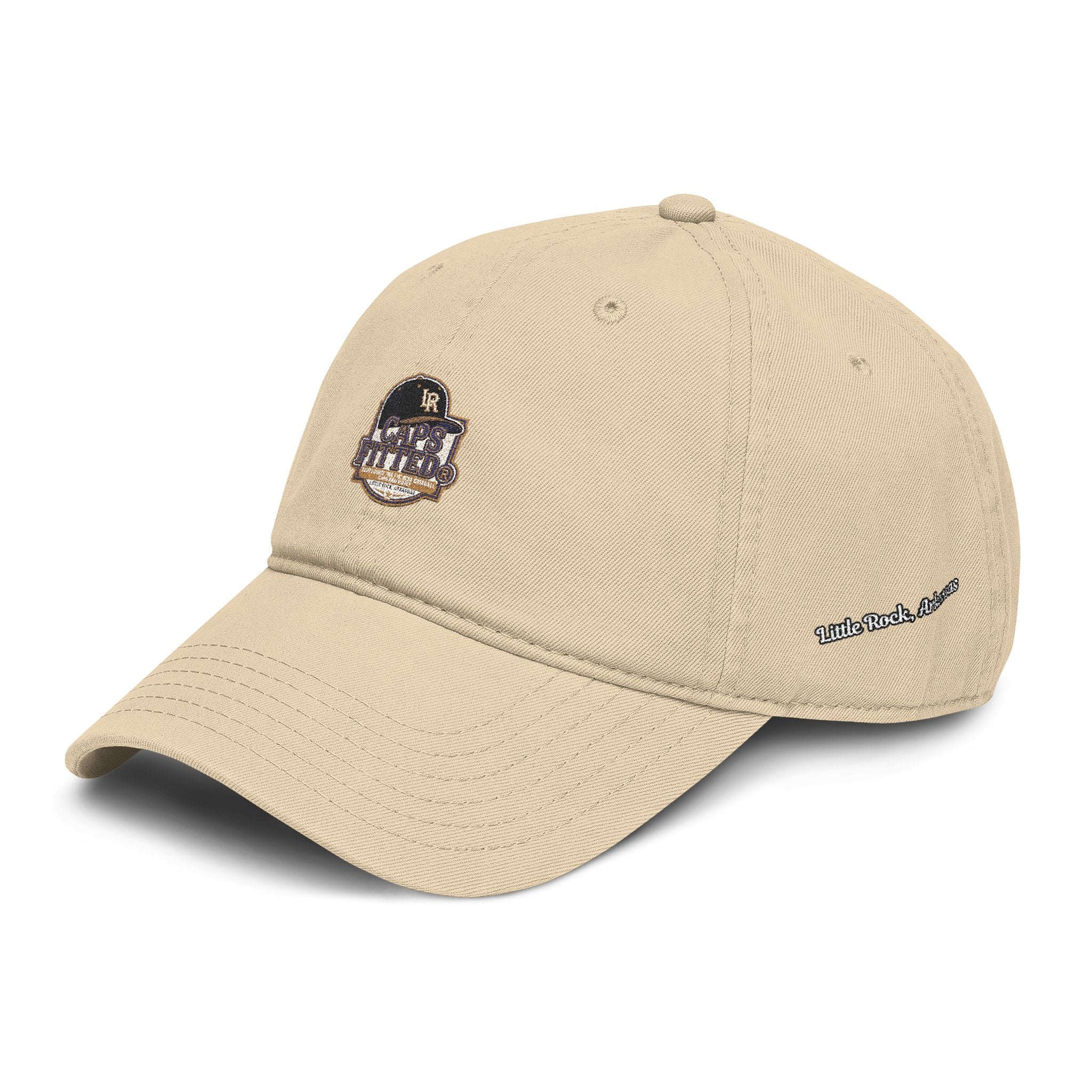 Washed Baseball Cap with Retro Embroidered Logo