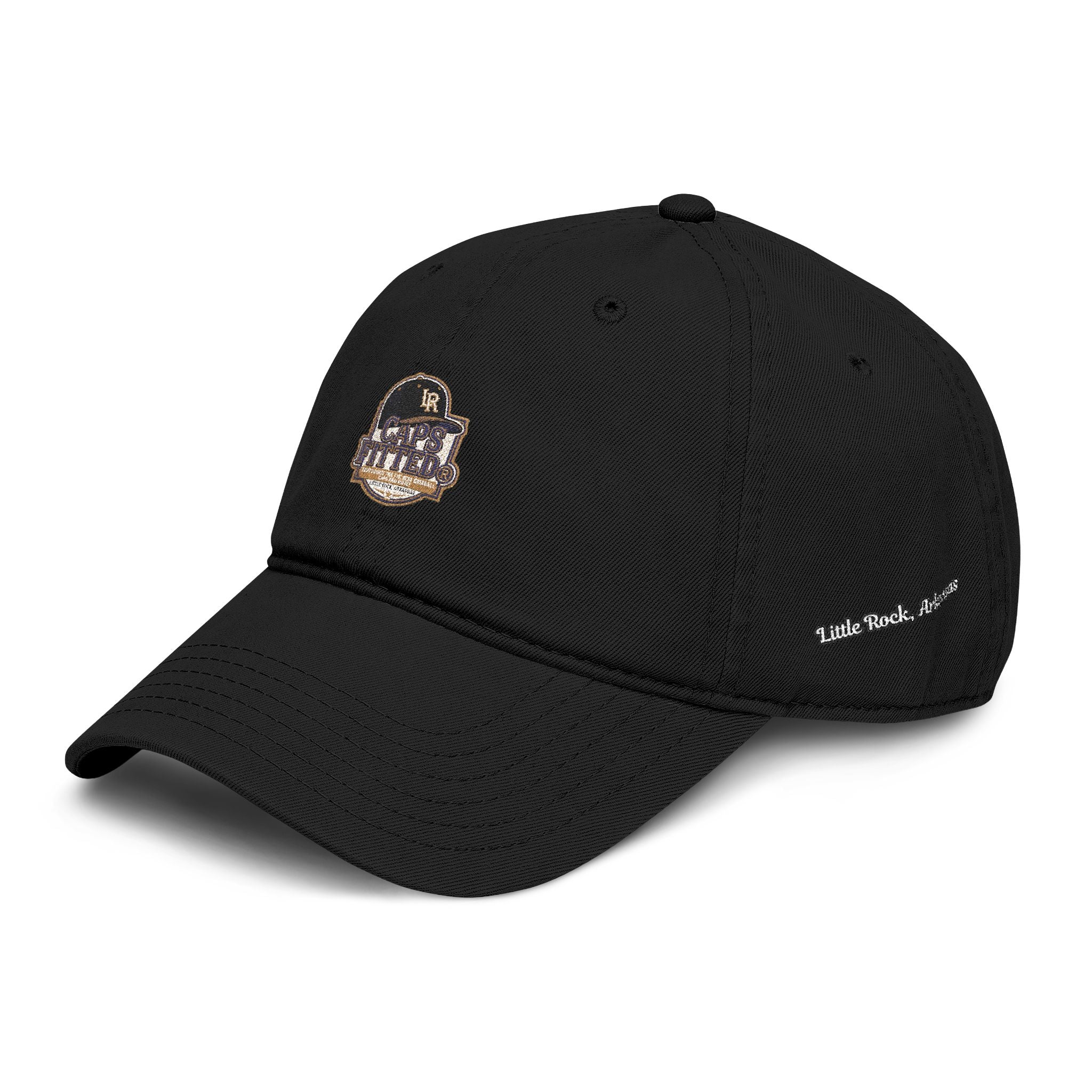 Washed Baseball Cap with Retro Embroidered Logo