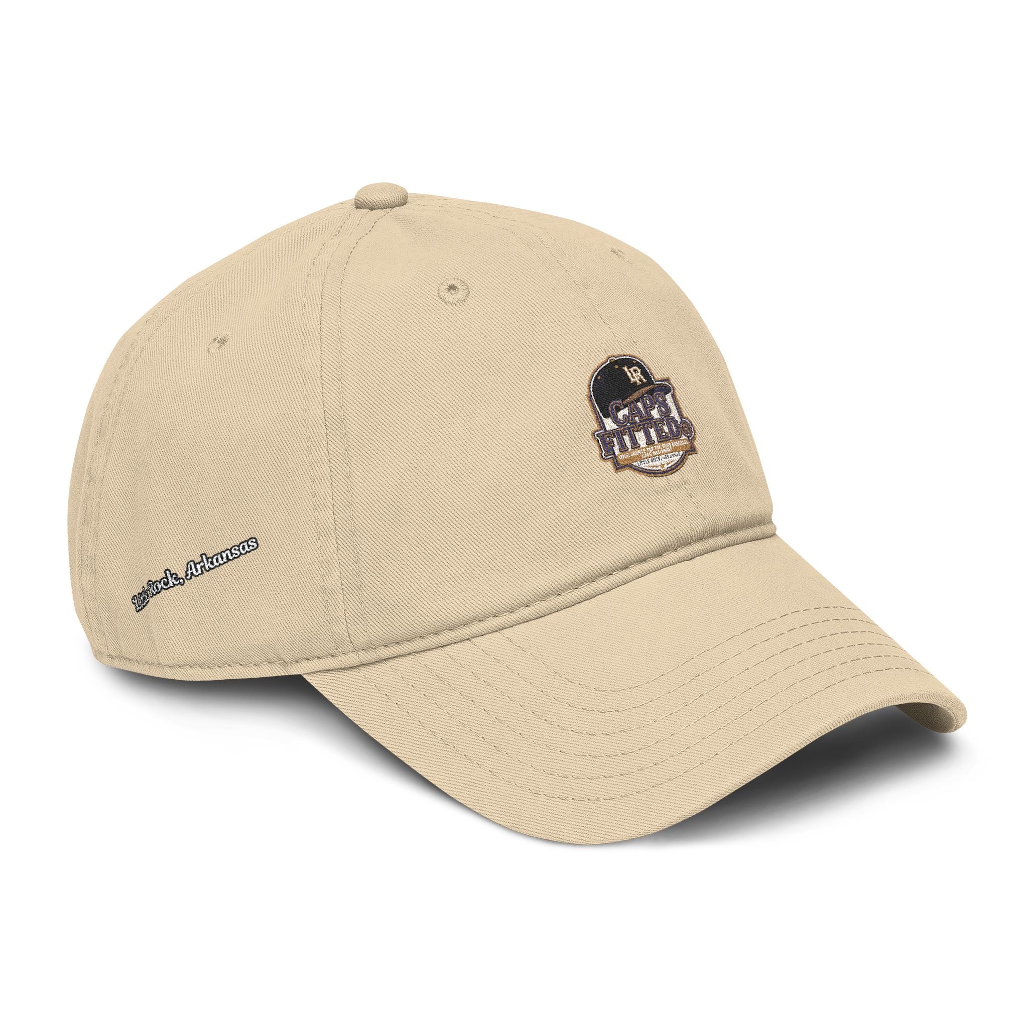 Washed Baseball Cap with Retro Embroidered Logo