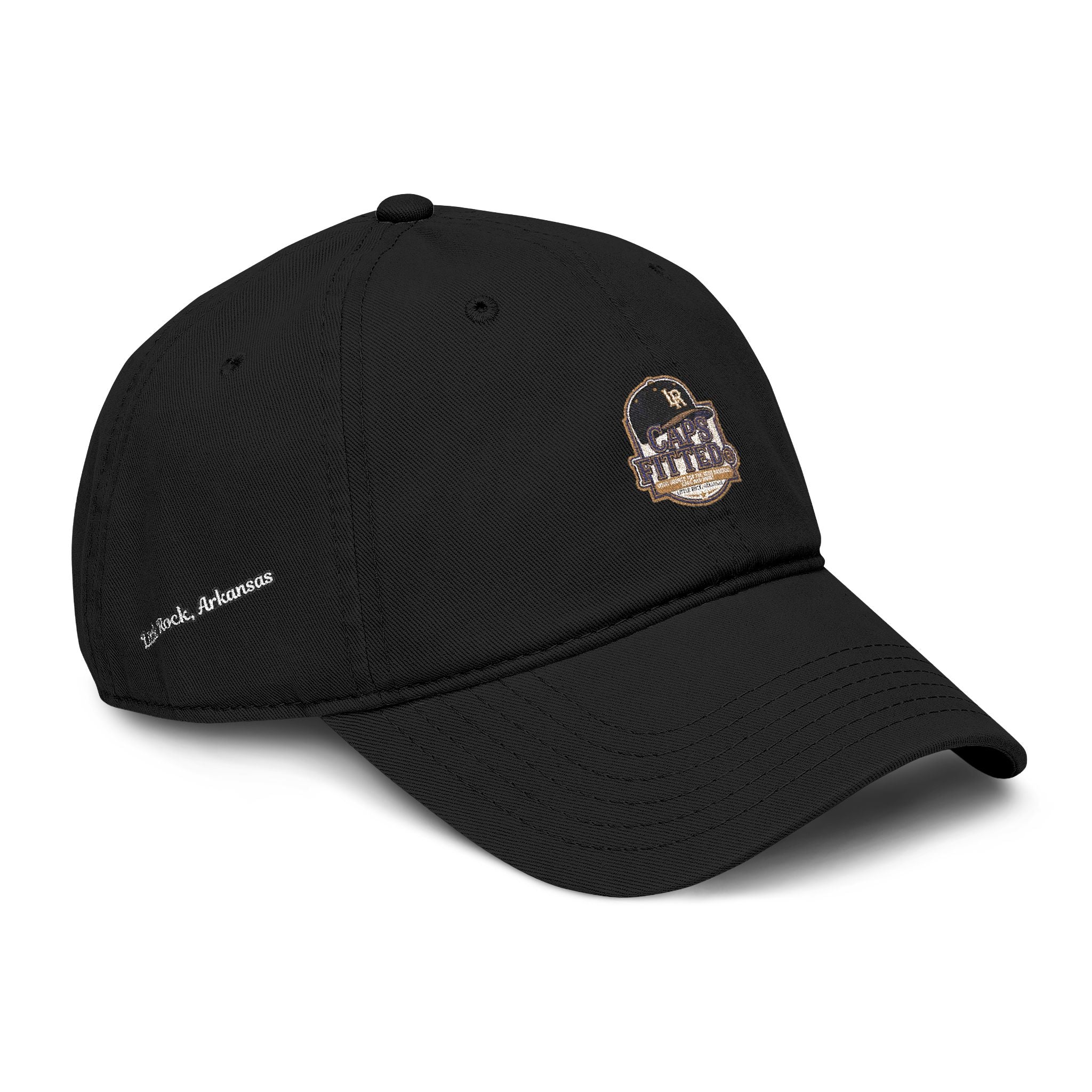 Washed Baseball Cap with Retro Embroidered Logo