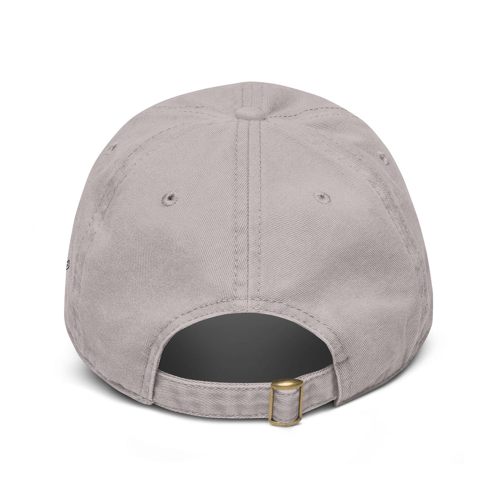 Washed Baseball Cap with Retro Embroidered Logo