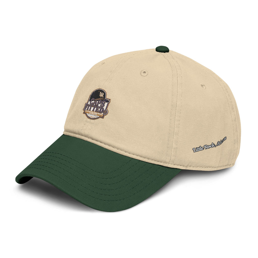 Washed Baseball Cap with Retro Embroidered Logo