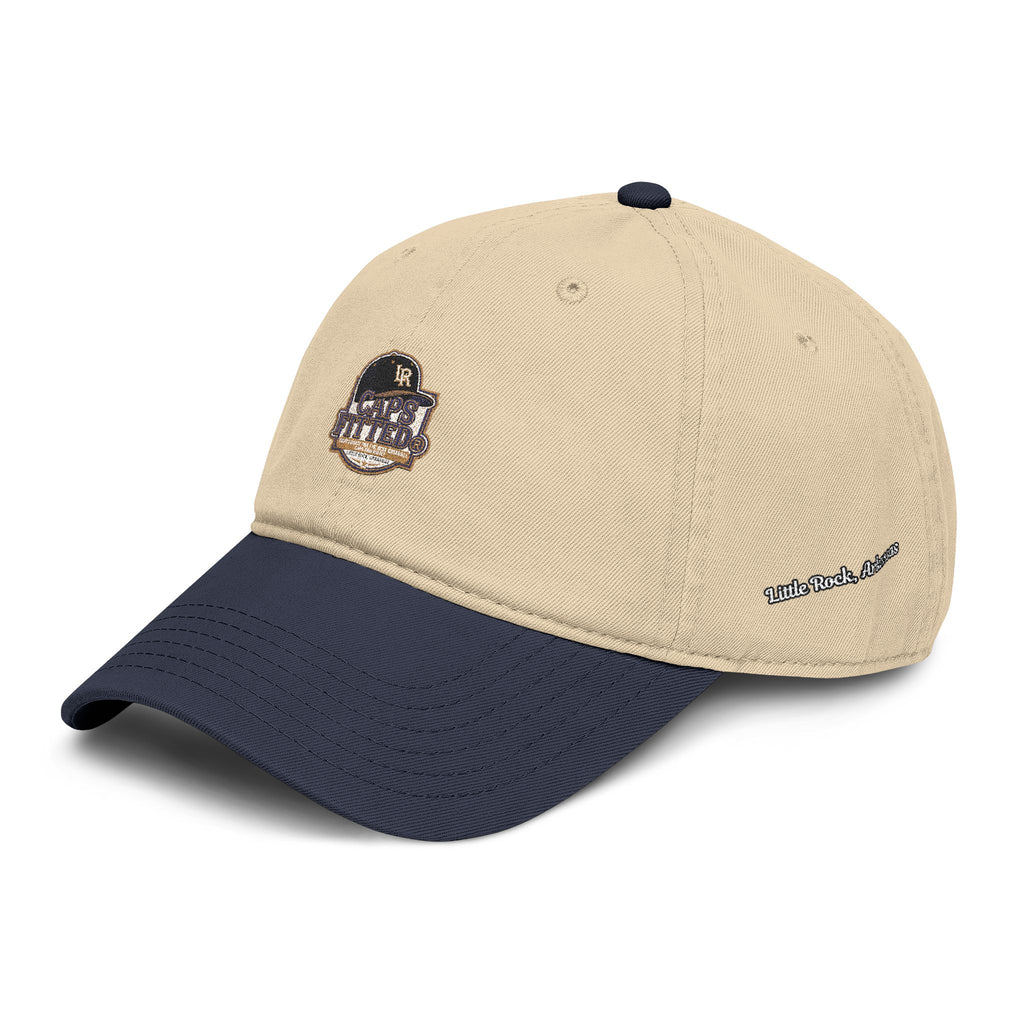Washed Baseball Cap with Retro Embroidered Logo