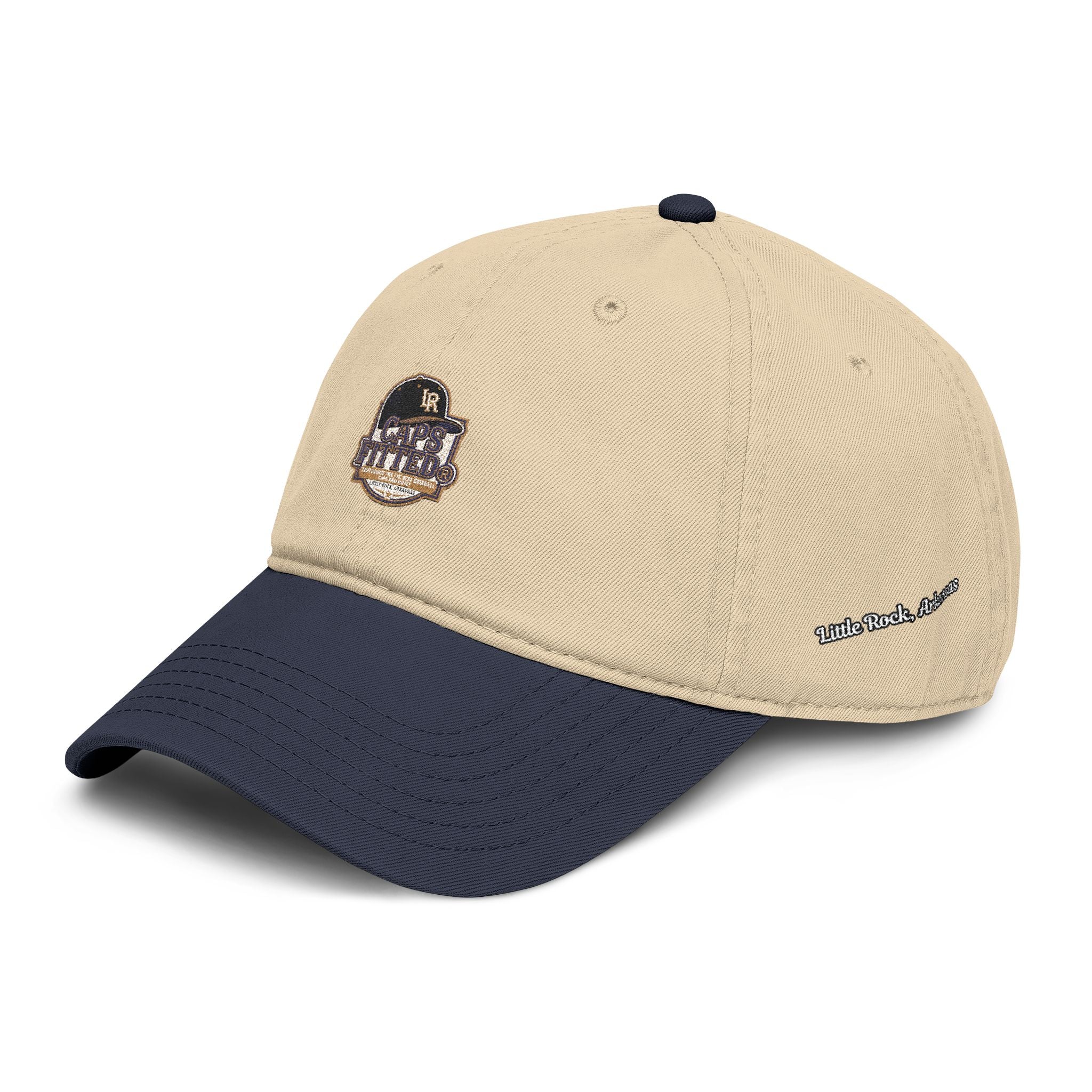 Washed Baseball Cap with Retro Embroidered Logo