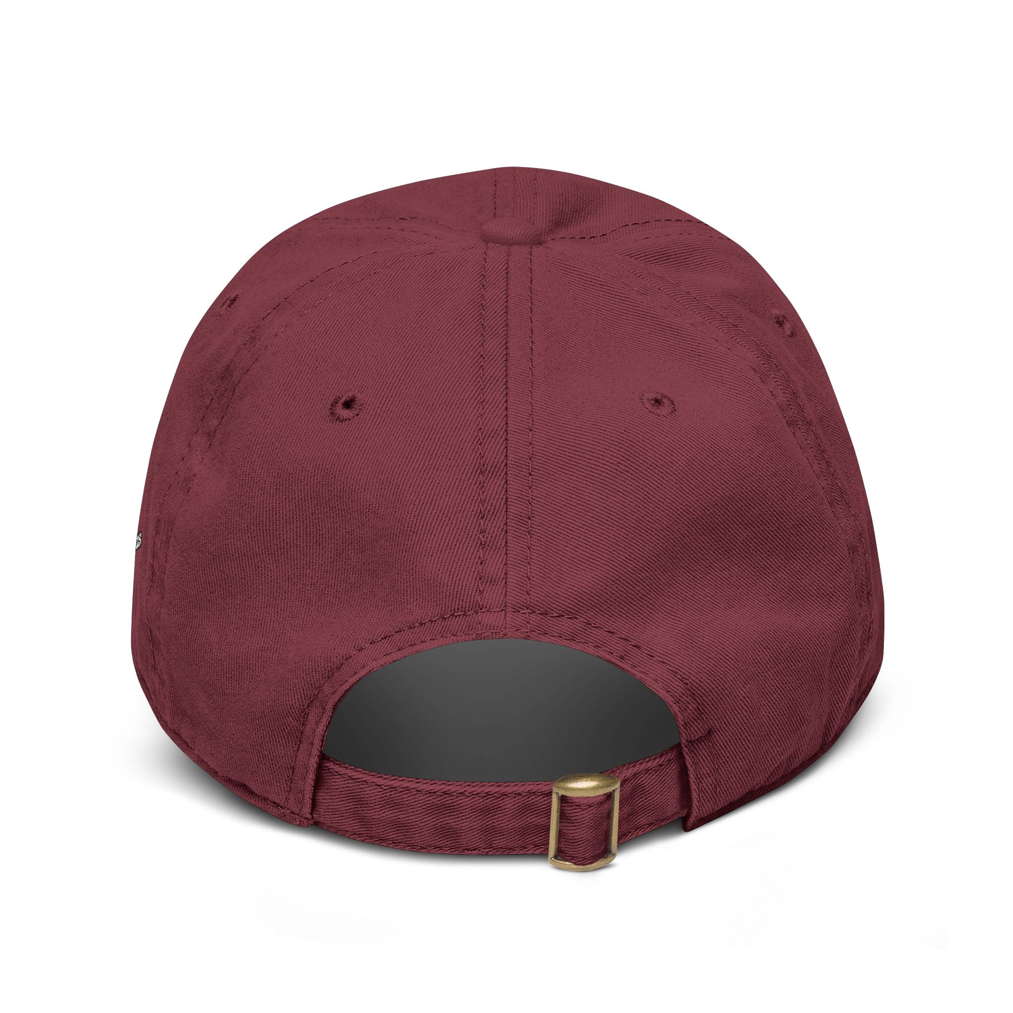 Washed Baseball Cap with Retro Embroidered Logo