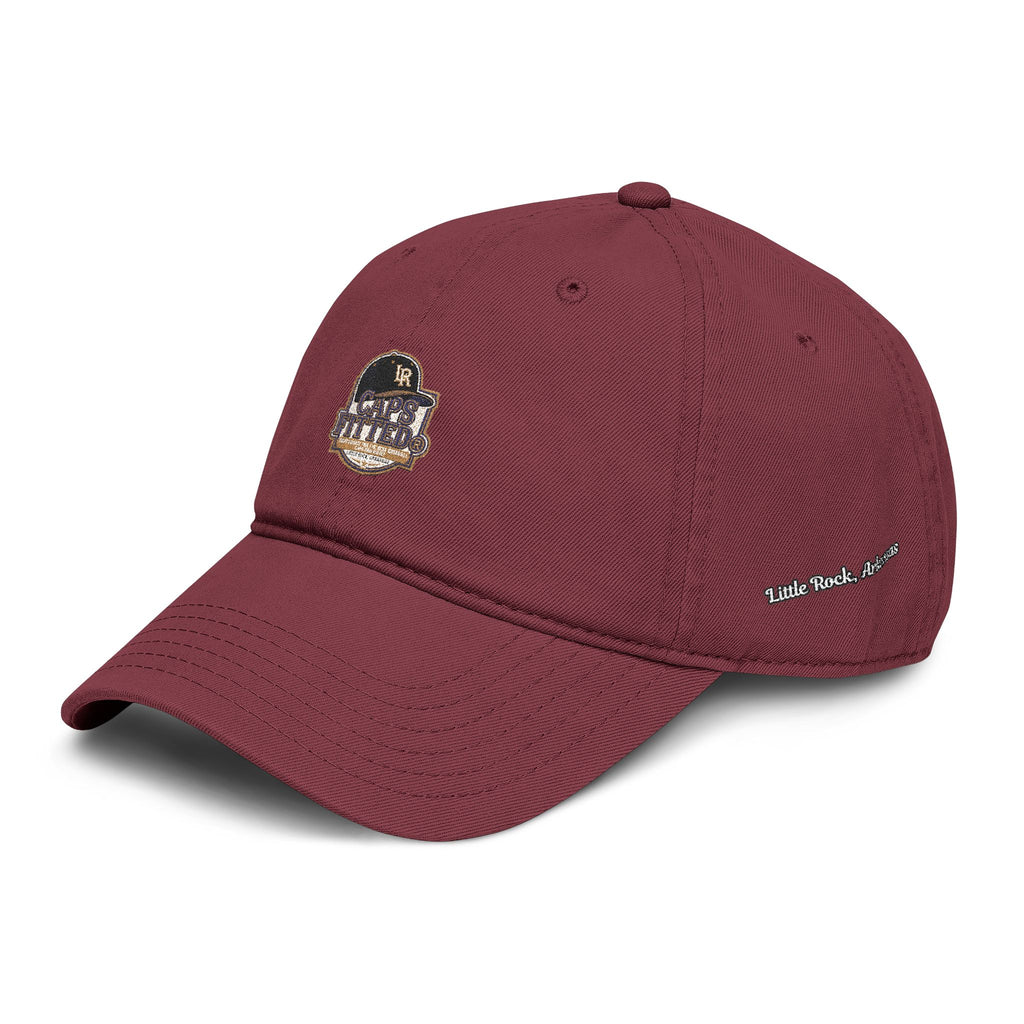 Washed Baseball Cap with Retro Embroidered Logo