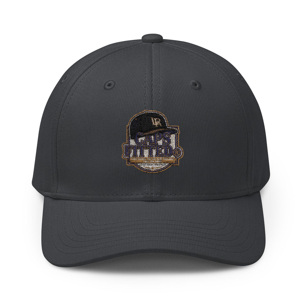 Caps Fitted Embroidered Sequin Logo Cap — White Adjustable Baseball Hat