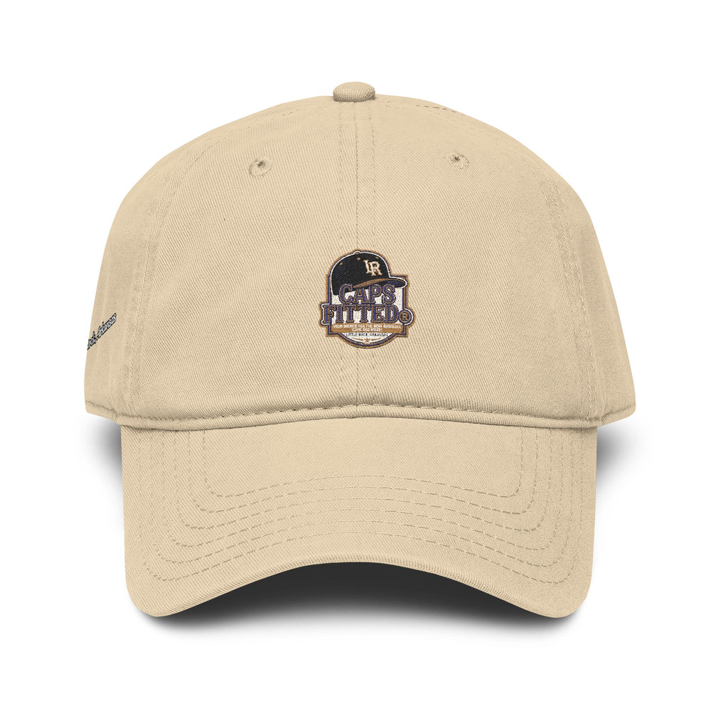Washed Baseball Cap with Retro Embroidered Logo