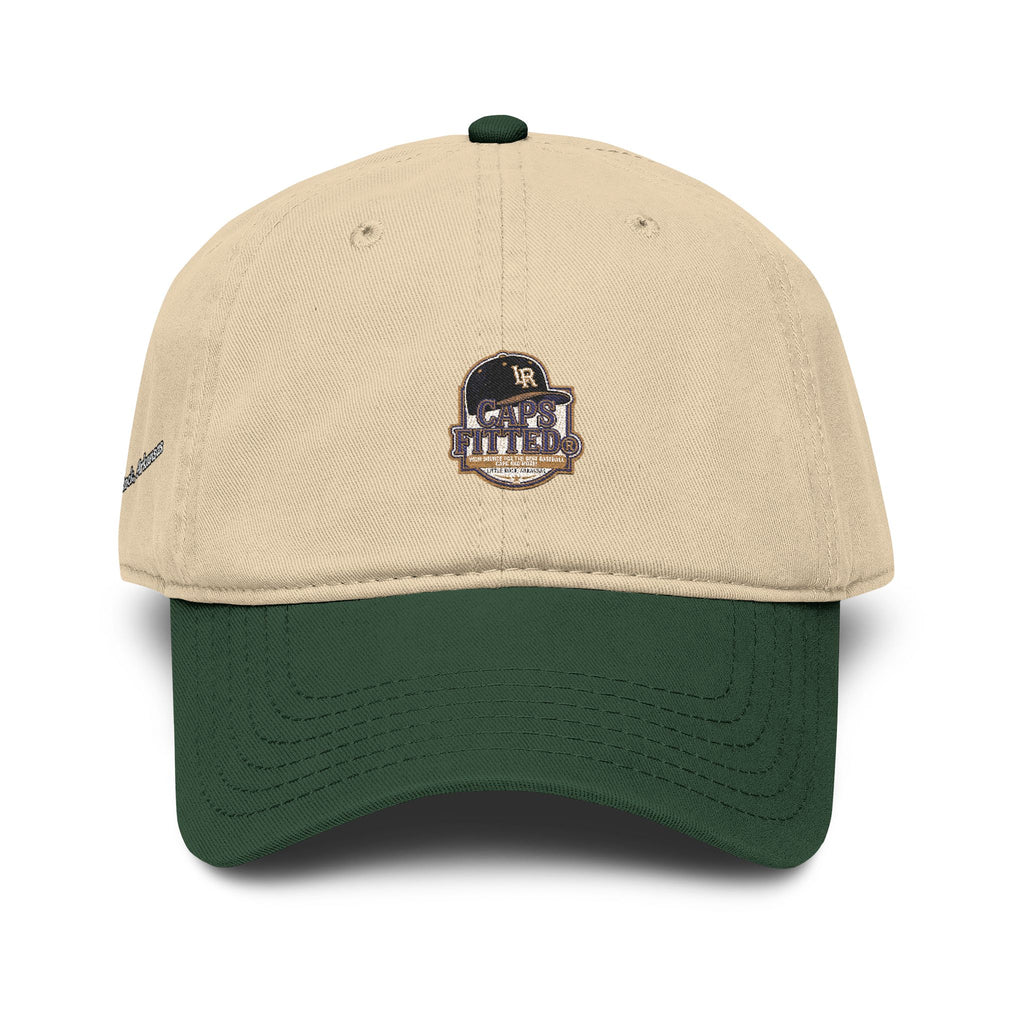 Washed Baseball Cap with Retro Embroidered Logo