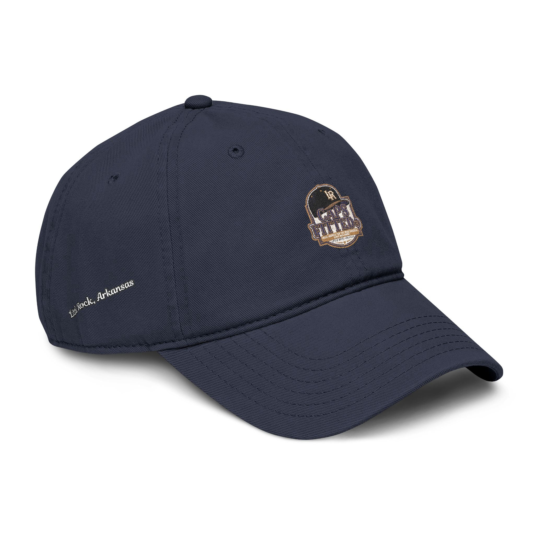 Washed Baseball Cap with Retro Embroidered Logo