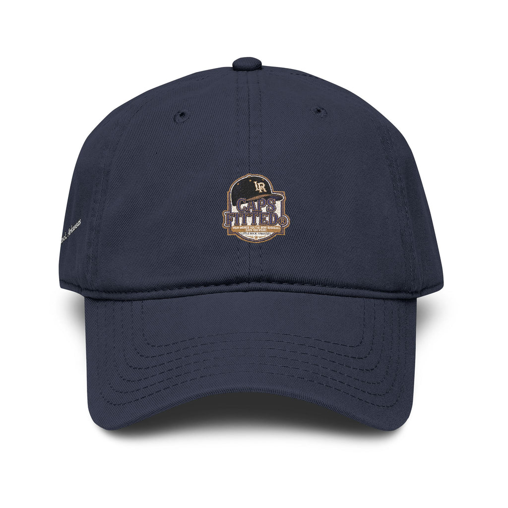 Washed Baseball Cap with Retro Embroidered Logo