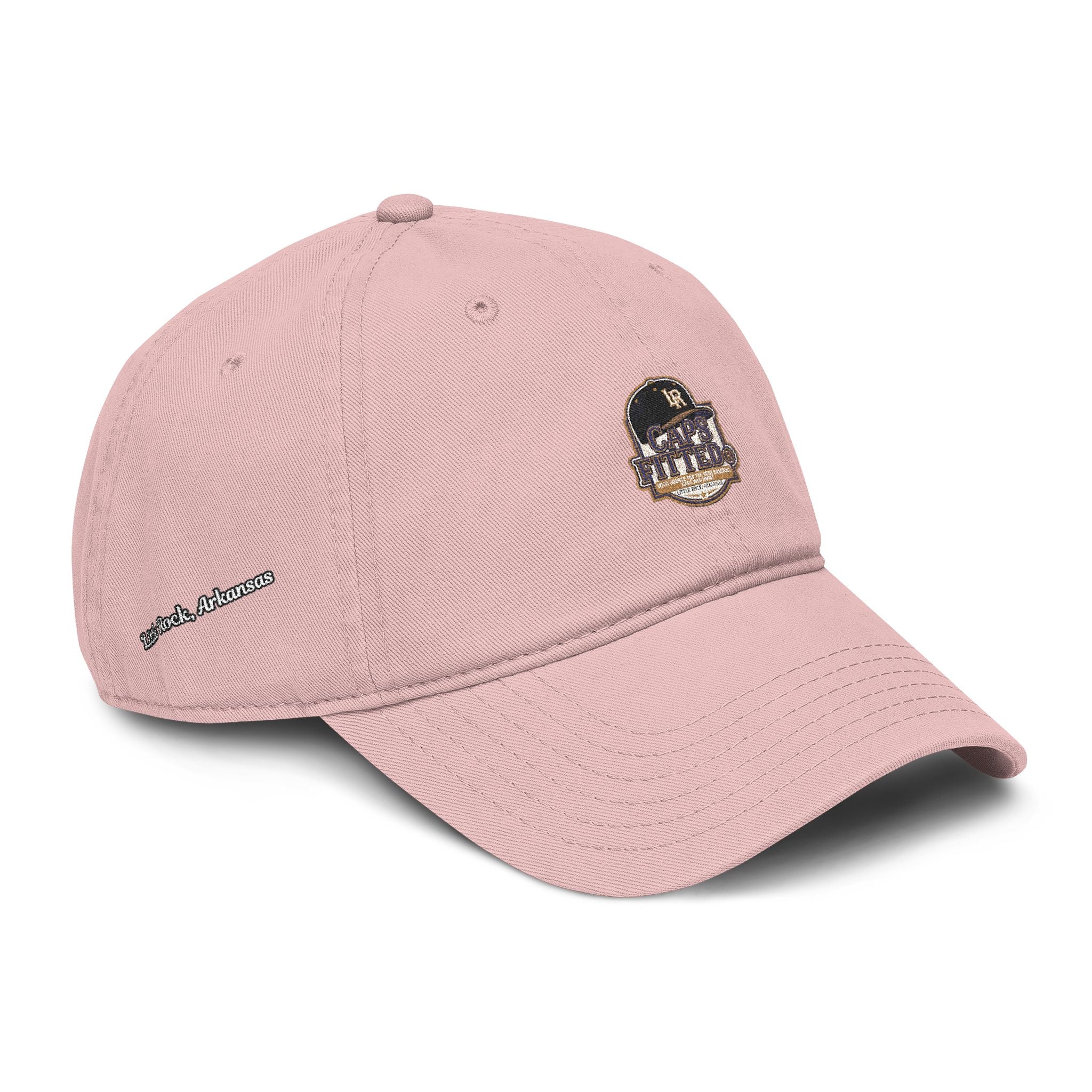 Washed Baseball Cap with Retro Embroidered Logo