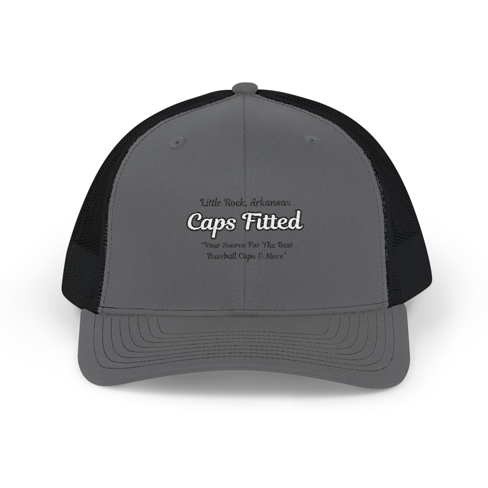 Trucker Cap — Vintage 'Caps Fitted' Embroidered Snapback