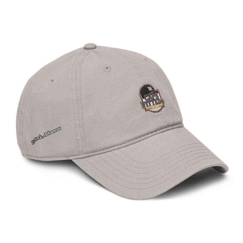 Washed Baseball Cap with Retro Embroidered Logo