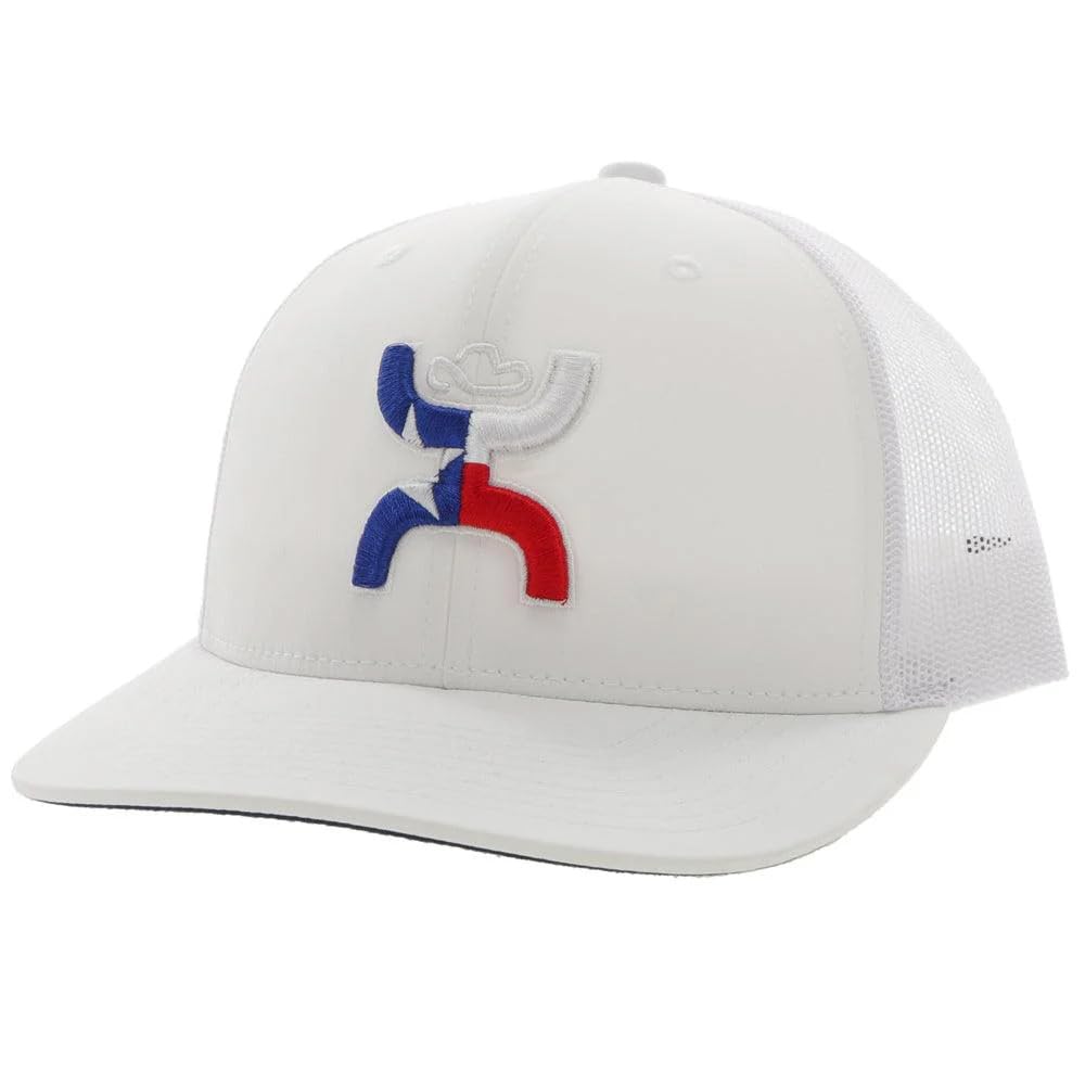 HOOEY Texican Texas Trucker Hat for Men – Adjustable Snapback Mesh Baseball Cap - Western Work & Casual Wear Breathable Mesh