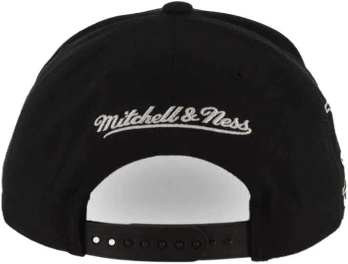 Mitchell & Ness Vintage Mighty Ducks NHL Panda Pro Snapback Hat Cap, Black