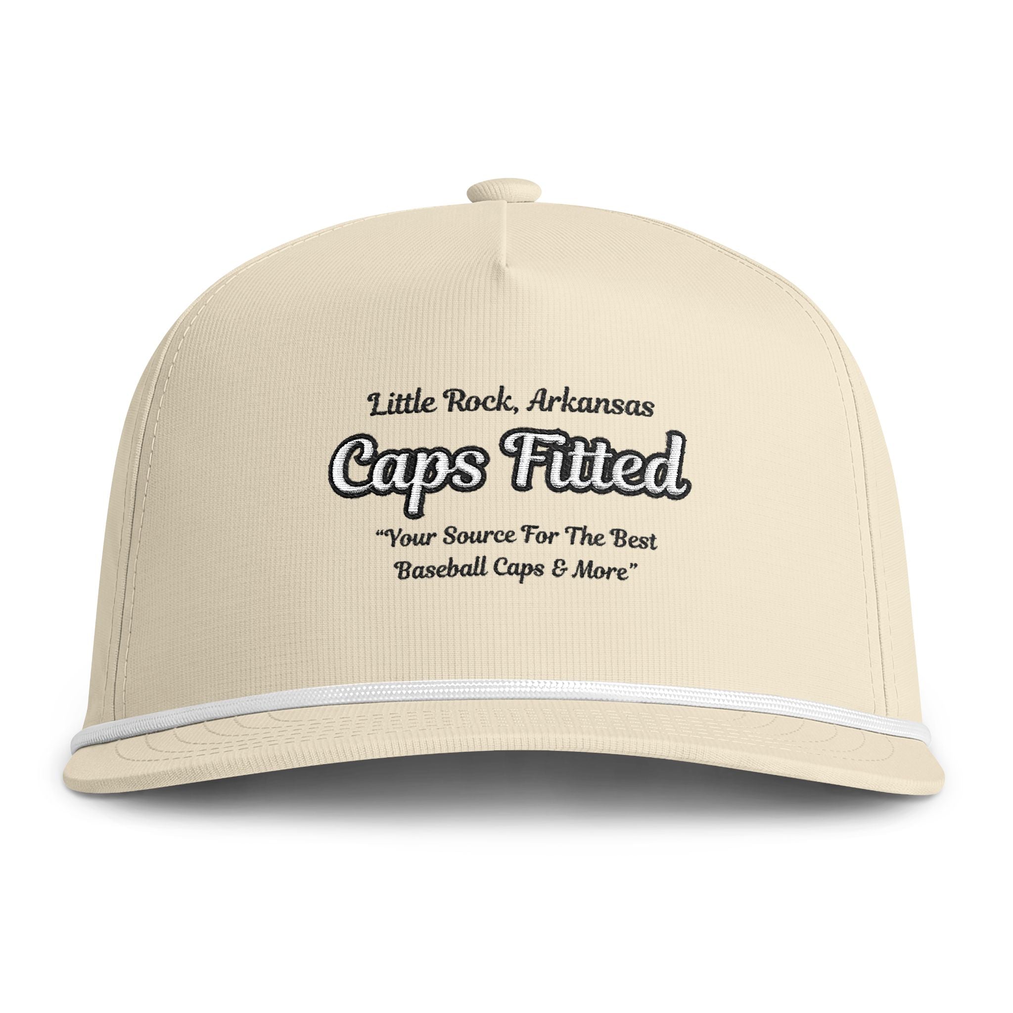 Sunwashed Rope Cap - Vintage Fitted Mesh Baseball Hat