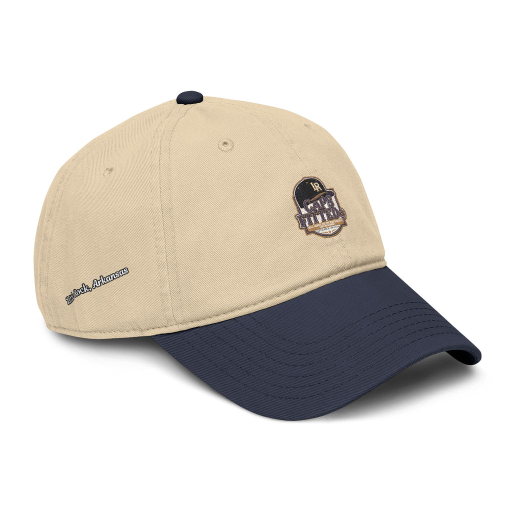 Washed Baseball Cap with Retro Embroidered Logo