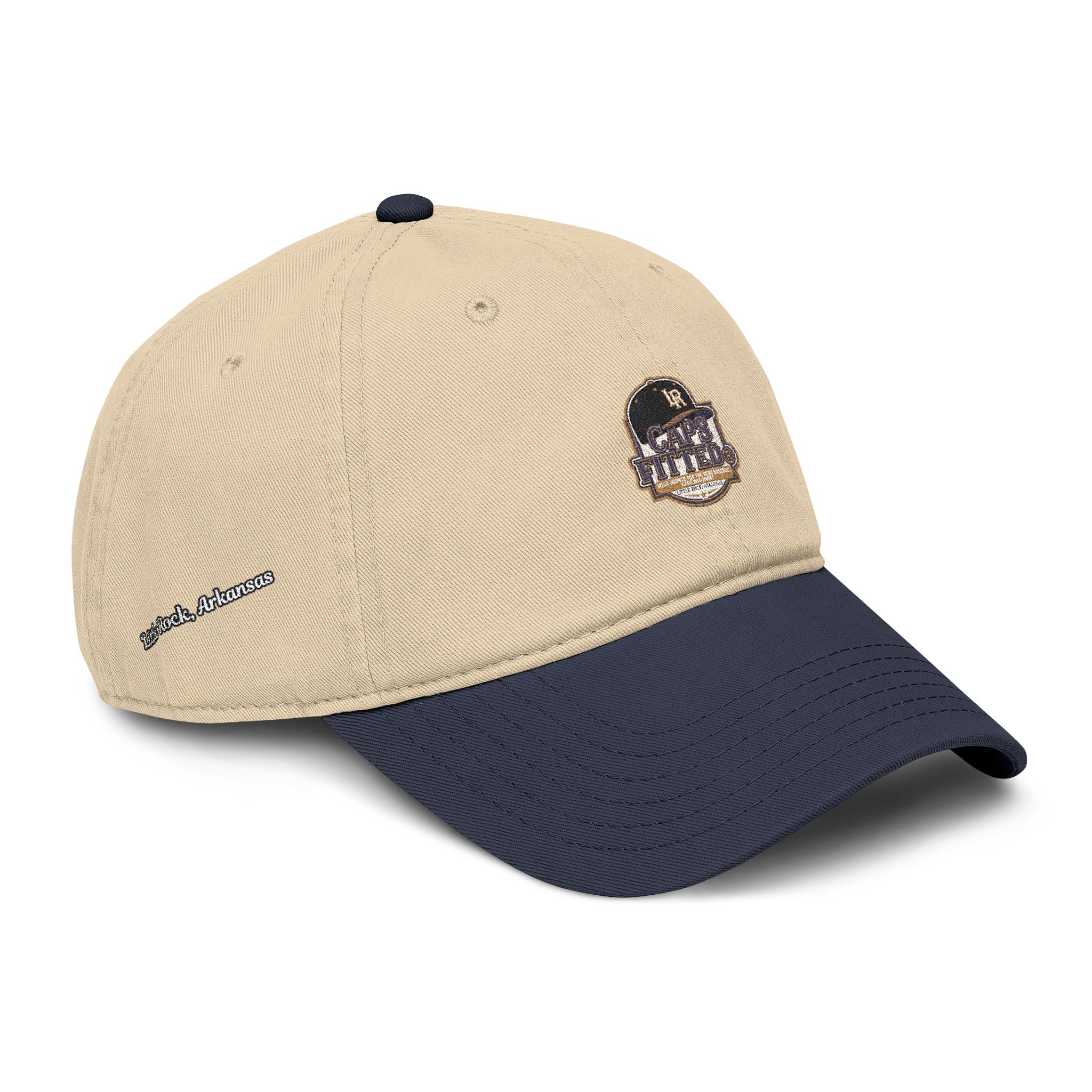 Washed Baseball Cap with Retro Embroidered Logo