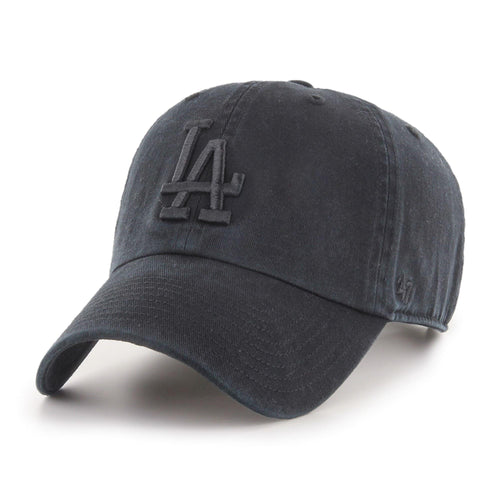 '47 Brand Strapback Cap - Clean UP LA Dodgers Black Washed - Caps Fitted Little Rock47Caps Fitted Little Rock