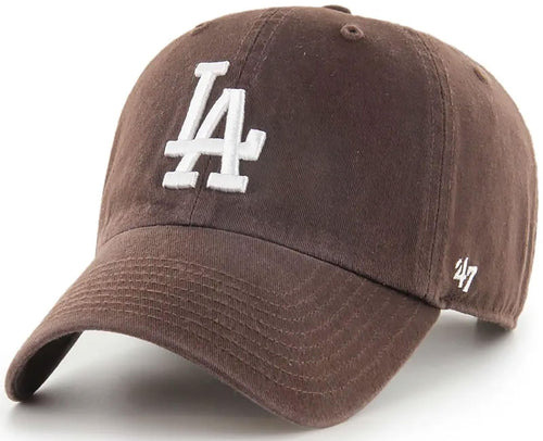 '47 Los Angeles Dodgers Brown Clean Up Adjustable Hat, Adult One Size Fits All - Caps Fitted Little Rock47Caps Fitted Little Rock