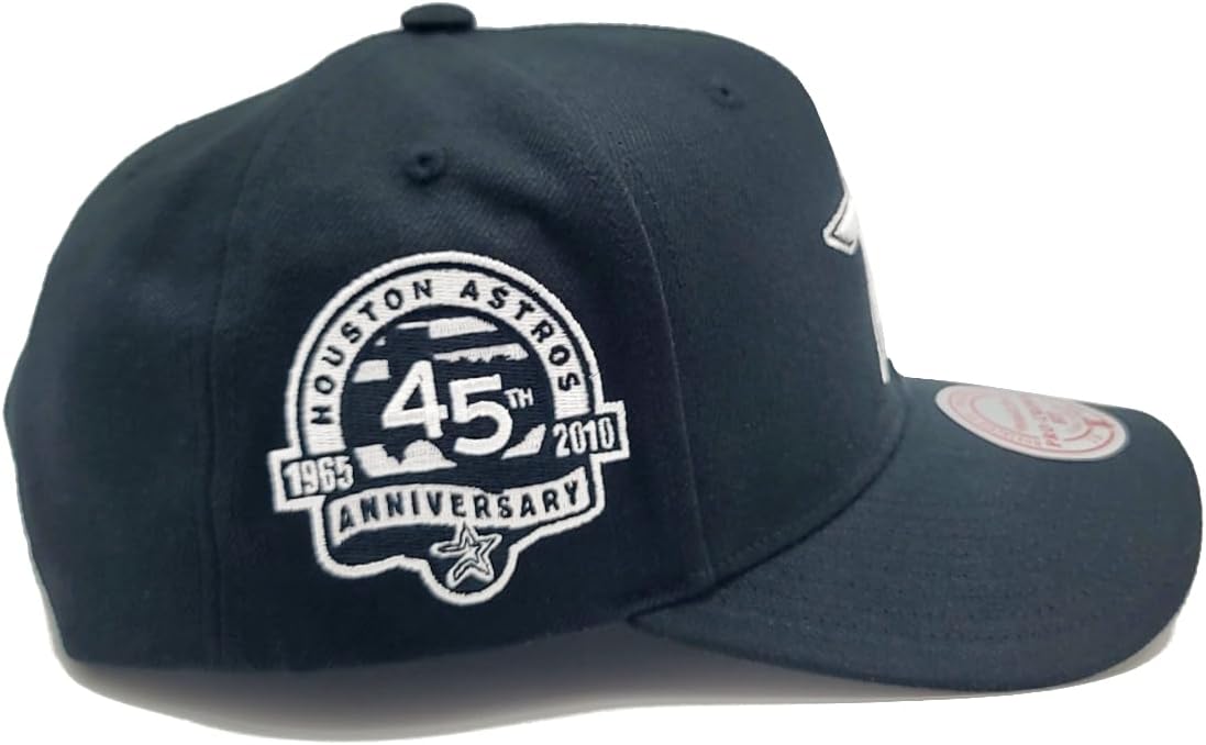 Mitchell & Ness Houston Astros New Retro Panda Pro 45th Anniversary Black White Era Snapback Hat Cap