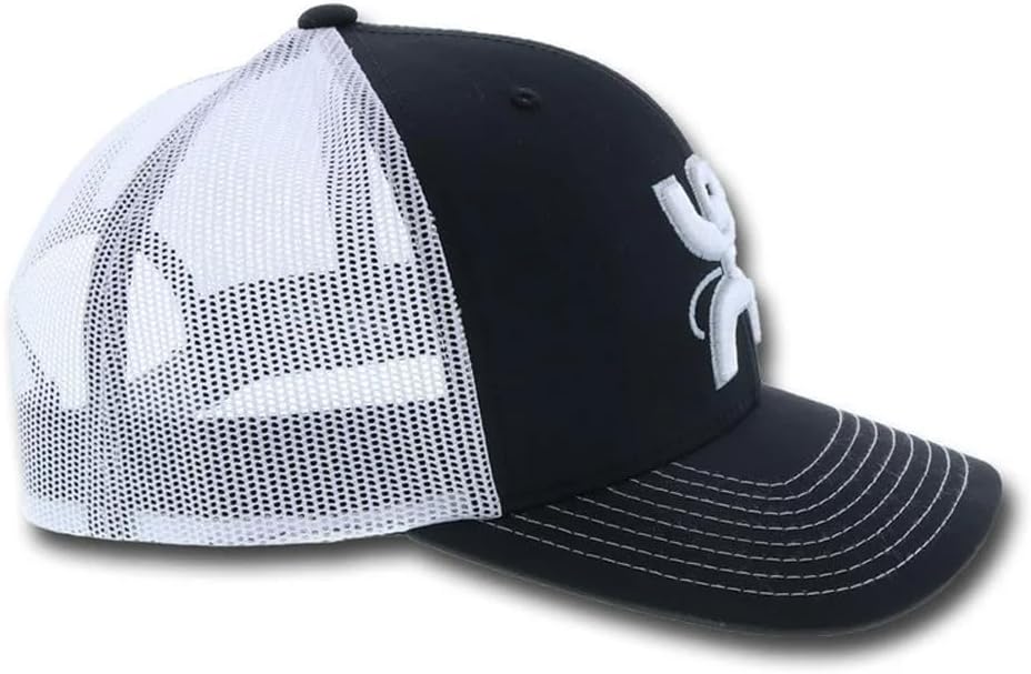 HOOEY Arc Trucker Hat for Men – Adjustable Snapback Baseball Cap - Western Work Hat for Welders Structured 6 Panel