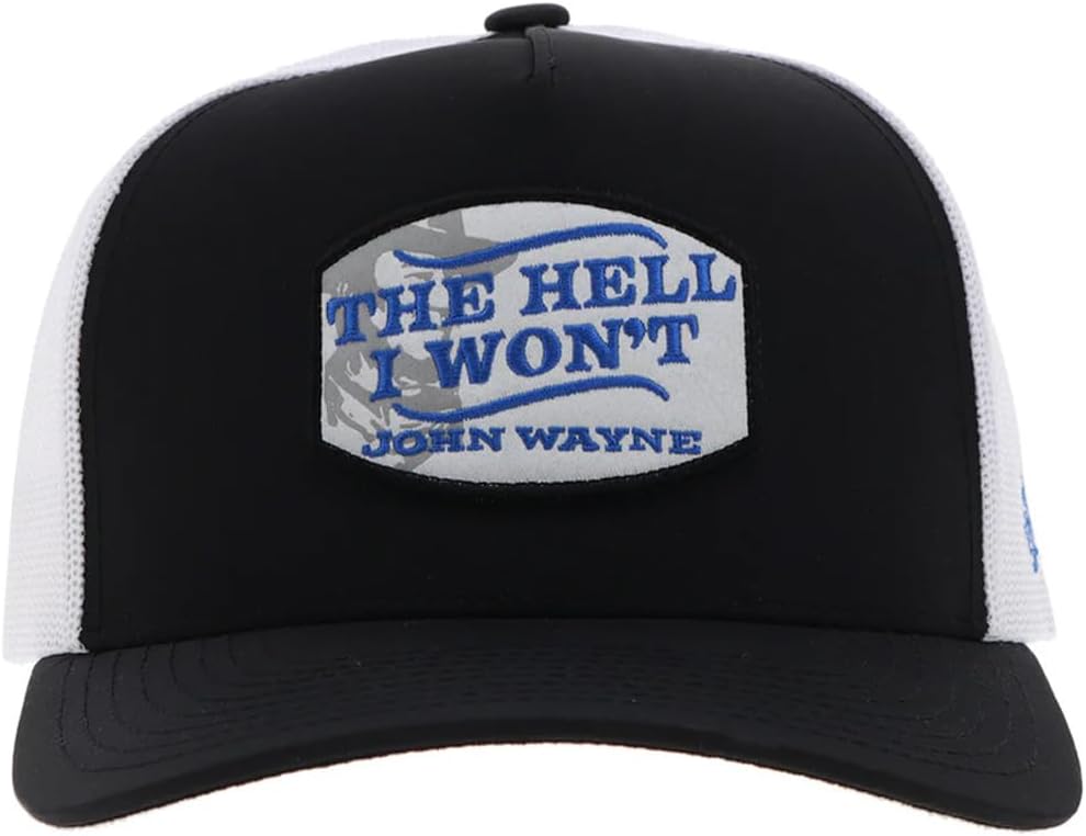 HOOEY John Wayne Trucker Hat - Adjustable Snapback, Breathable Mesh Baseball Cap
