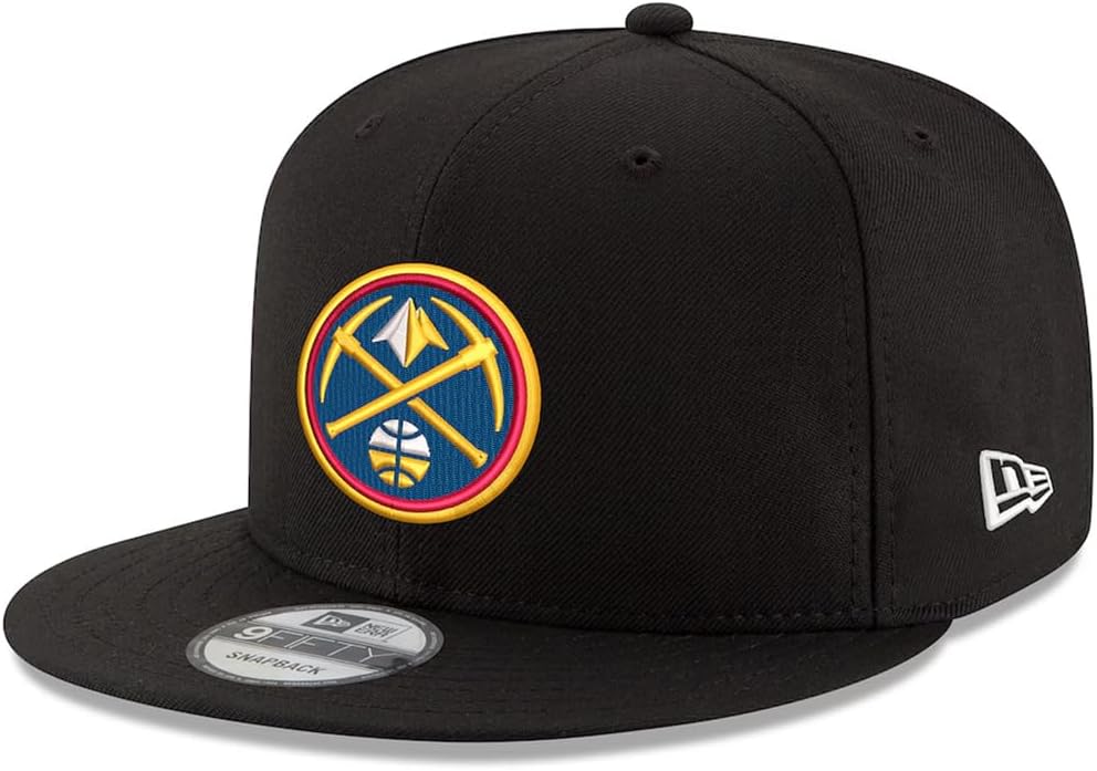 New Era Denver Nuggets 9FIFTY 2026 Playoffs Snapback Cap, Adjustable Hat Black