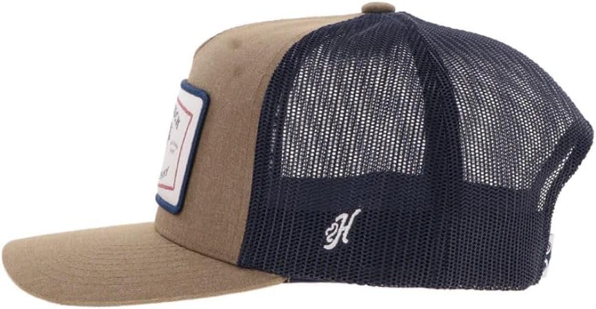 HOOEY Rank Stock Trucker Patch Hat - Adjustable Snapback, Breathable Mesh Baseball Cap