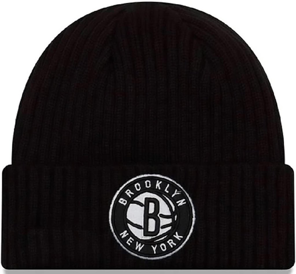 New Era Unisex-Adult NBA Official Sport Knit Core Cuffed Knit Beanie Hat (Brooklyn Nets)