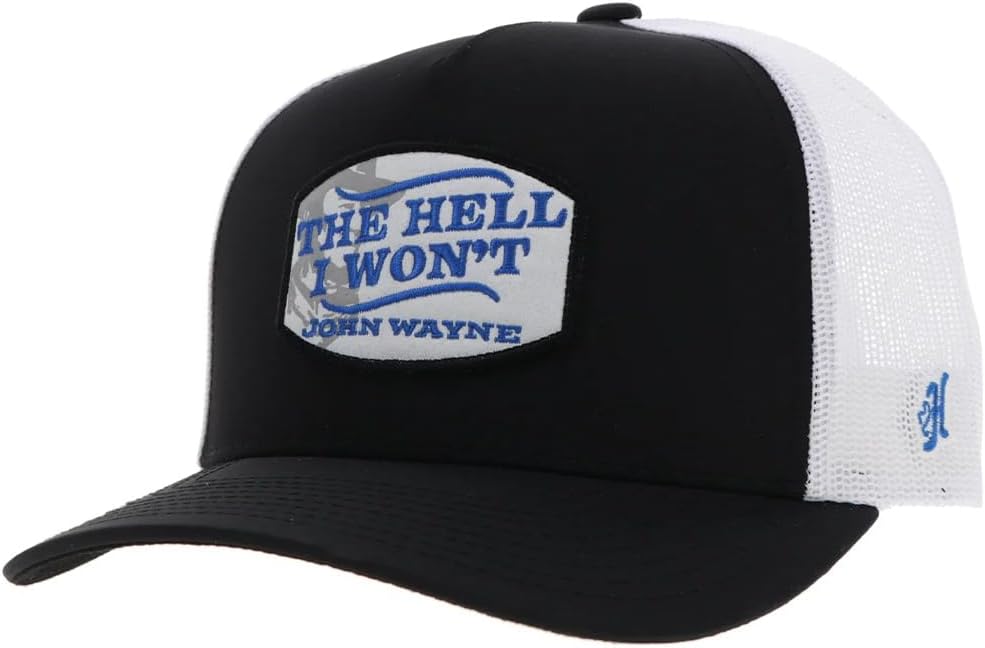 HOOEY John Wayne Trucker Hat - Adjustable Snapback, Breathable Mesh Baseball Cap