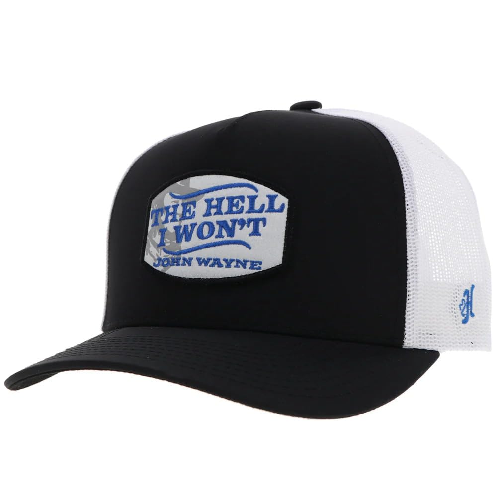 HOOEY John Wayne Trucker Hat - Adjustable Snapback, Breathable Mesh Baseball Cap