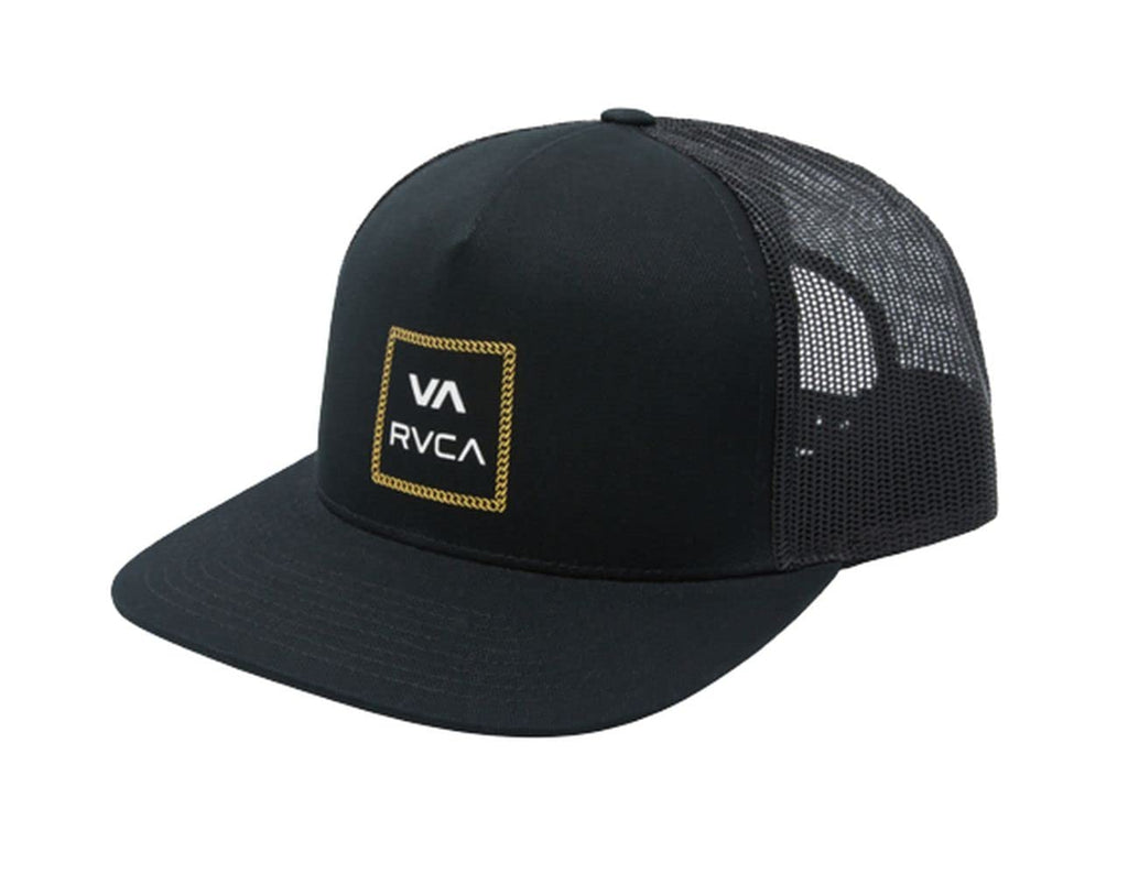 RVCA Men's Trucker Hat, Adjustable Snapback Cap for Streetwear & Skating, Lightweight Breathable All-Day Comfort
