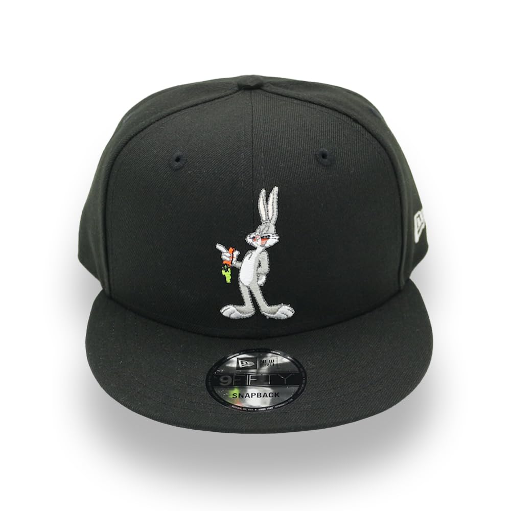 New Era Bugs Bunny Carrot Looney Tunes Snapback Cap Black 9fifty 950 OSFA Basecap