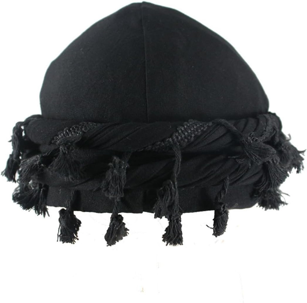 Turban for Men Halo Head Wraps Durag with Twisted Straps Elastic Satin Lined Halo Turban Head wraps for Men Women Half