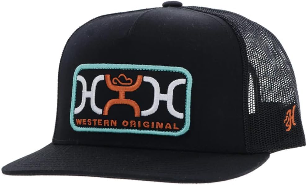 HOOEY Loop Trucker Hat - Retro Adjustable Fit Snapback Hat - Embroidered Patch Baseball Cap for Men and Women