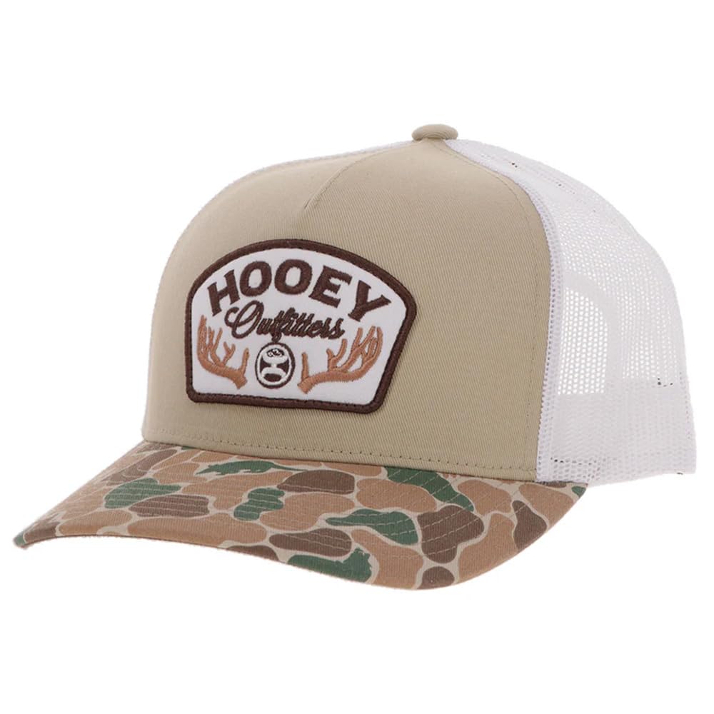 HOOEY Outfitters Critter Camo Snapback Hat - Mesh Back Trucker Cap for Men, Hunting & Fishing Hat, Duck Camo Baseball Cap