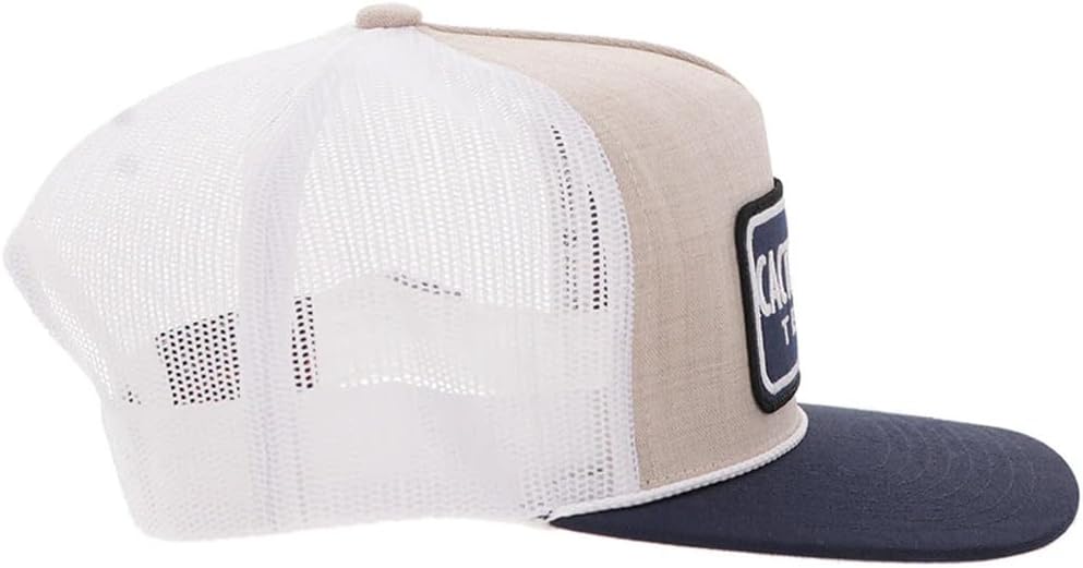 HOOEY Cactus Ropes Patch Trucker Hat for Men Adjustable Snapback Mesh Baseball Cap Breathable Western Hat
