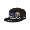 New Era Men's NBA Championship Adjustable 9FIFTY Locker Room Snapback Cap - Flat Bill Structured Baseball Hat