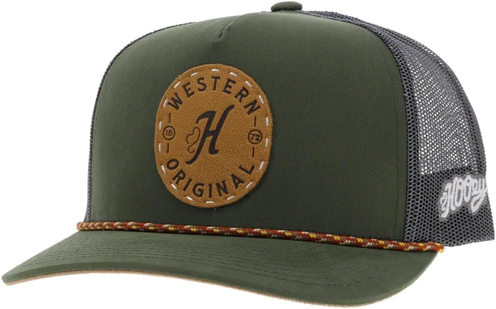 HOOEY Spur Adjustable Snapback Hat – High Profile 5-Panel Breathable Mesh Baseball Cap, Trucker Hat for Men and Women