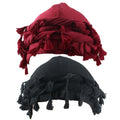 2pcs Turban for Men Women Satin Lined Durag Head Wrap Vintage Modal Twist Halo Turban with Tassel
