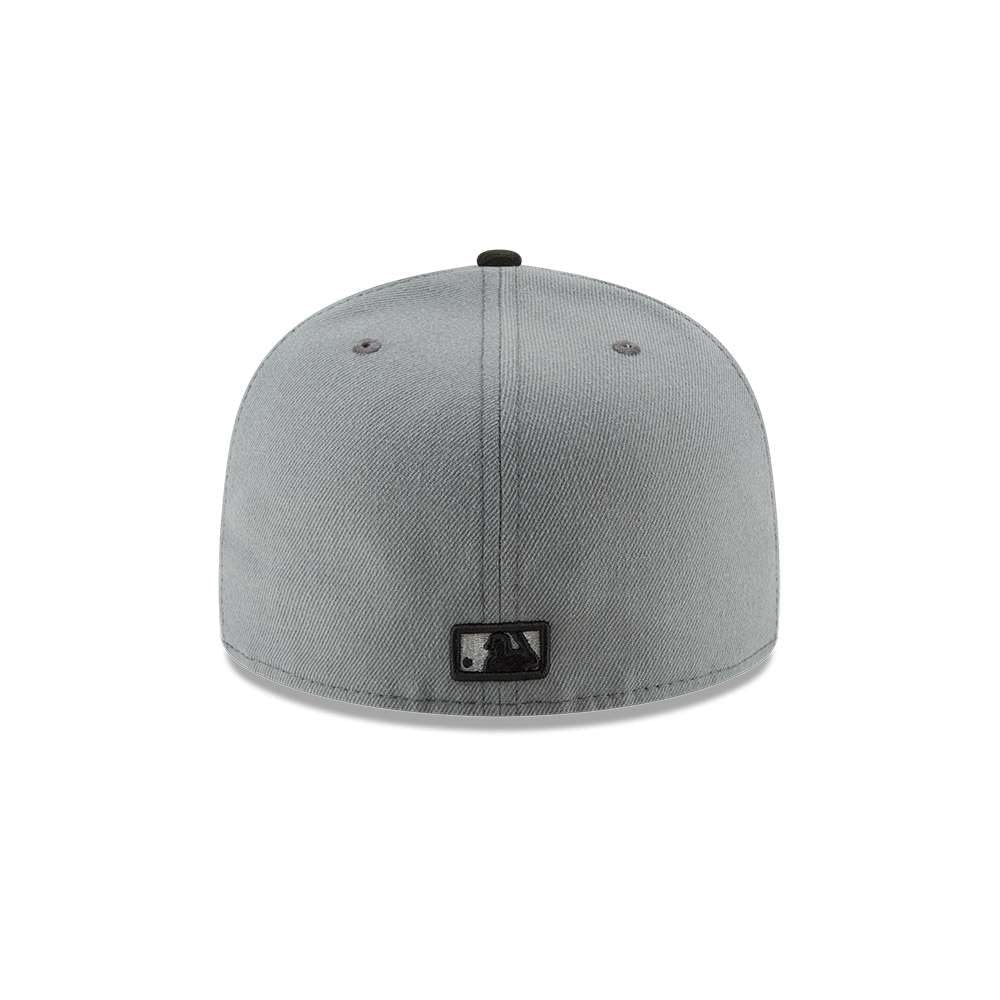 New Era 59Fifty Hat New York Yankees MLB Basic Storm Gray/Black Fitted Cap (7 1/4) (7 1/2)
