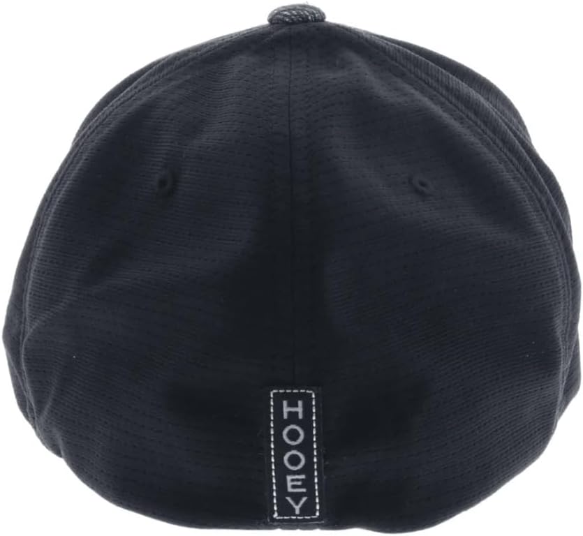 HOOEY Ash Flexfit Fitted Hat – Mid Profile 6-Panel Stretch Fit Everyday Casual Comfort Fitted Cap for Men and Women
