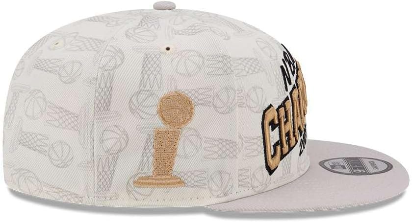 New Era Men's NBA Championship Adjustable 9FIFTY Locker Room Snapback Cap - Flat Bill Structured Baseball Hat
