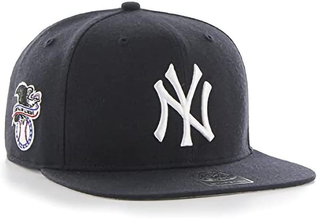 47 MLB Sure Shot Captain Hat Adjustable Structured 6-Panel Snapback Hat Cap, Adult One Size Fits All