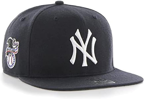 47 MLB Sure Shot Captain Hat Adjustable Structured 6-Panel Snapback Hat Cap, Adult One Size Fits All