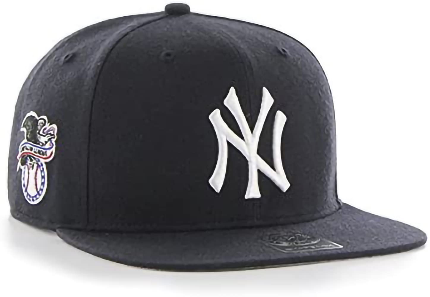 47 MLB Sure Shot Captain Hat Adjustable Structured 6-Panel Snapback Hat Cap, Adult One Size Fits All (as1, Alpha, one_Size, New York Yankees)