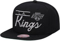Mitchell & Ness Los Angeles Kings Vintage NHL Team Retro Lock Up Black Gray Snapback Hat Cap